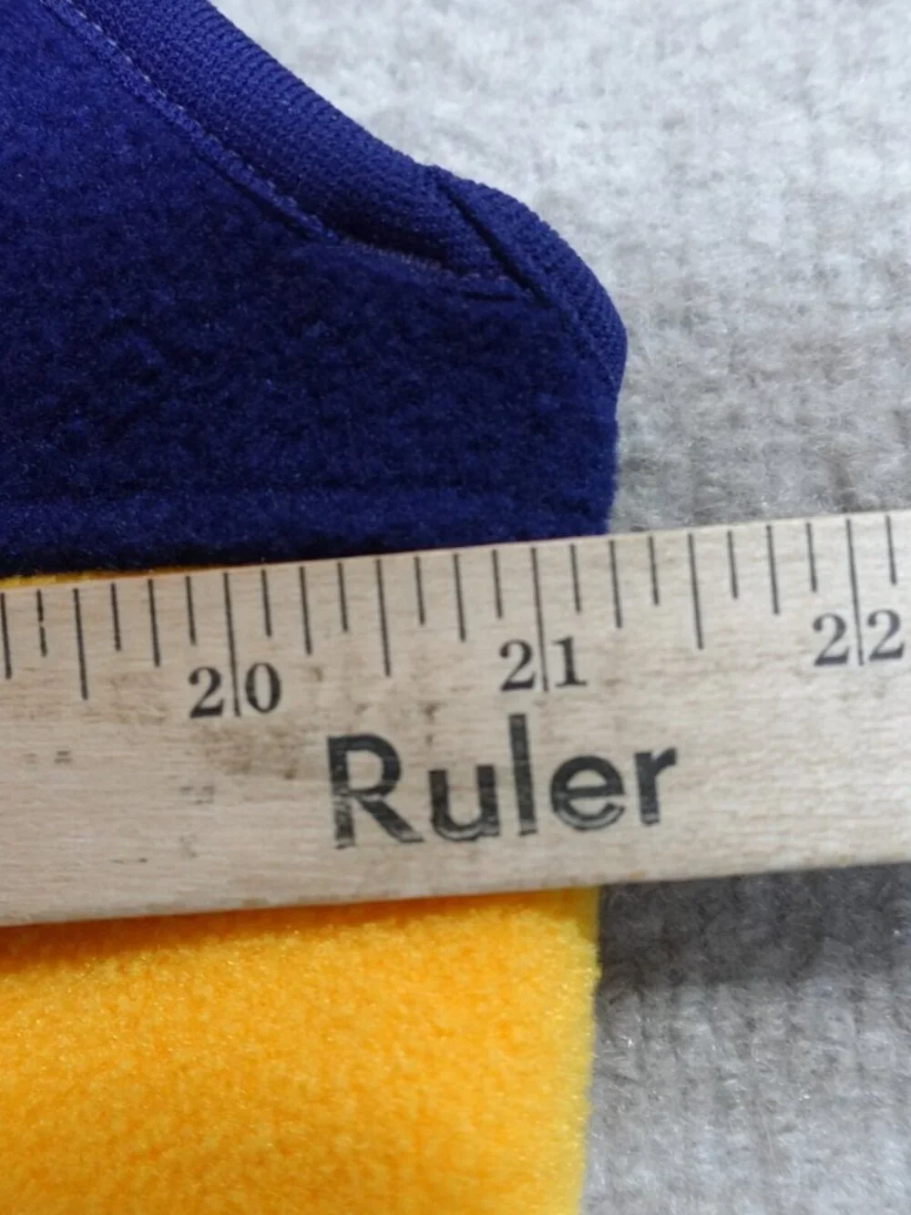 Vintage Eddie Bauer Jacket Medium Red Blue Yellow Colorblock Fleece Vest EBTEK - Picture 5 of 5